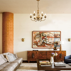 <span class=keywords><strong>Lustre</strong></span> Rétro Américain Simple 6 Lampes E14 Base de Lampe <span class=keywords><strong>Bougie</strong></span> Lampe Intérieur Restaurant Café Chambre Do Vieux <span class=keywords><strong>Lustre</strong></span> - Product Image 6