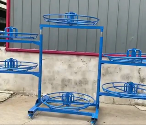 하이 퀄리티 유압 호스 랙 멀티 구조 강력한지지 고무 호스 릴 스토리지 랙 사용자 정의 절단 처리 서비스 - Product Image 3