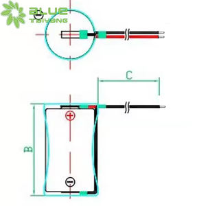 Azul Taiyang no recargable ER14335M 3,6 V 1300mAh batería cilíndrica de la Li-socl2 - Product Image 5
