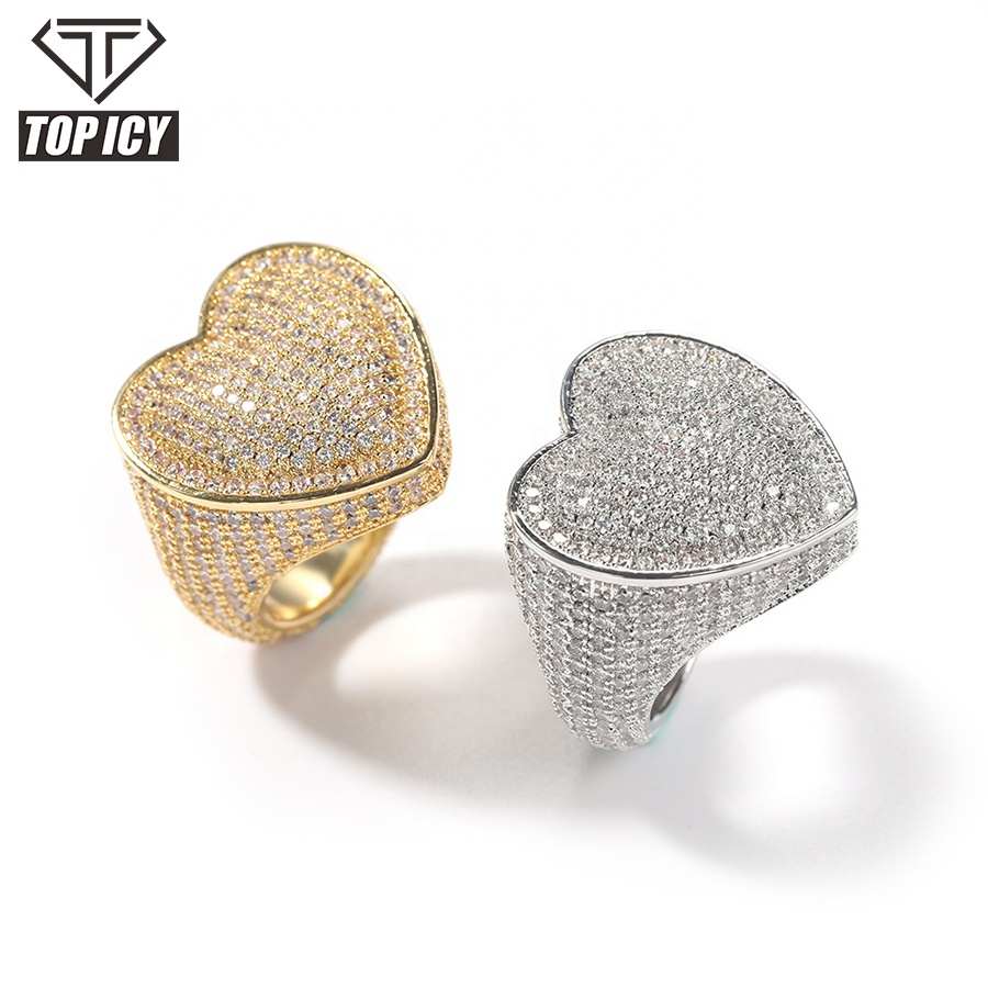 Anillo de oro de 18 quilates con Circonia cúbica estilo hip hop para mujer, sortija, zirconia, circonita, zirconita, 5A, estilo romántico
