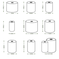 Direct de l'usine USA Stock Rouleaux de papier thermique bon marché 57x40mm pour imprimante Atm Pos
