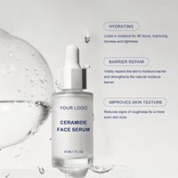 Sérum Visage à la Céramide Réparateur de Barrière Cutanée, Apaisant à la Centella Asiatica pour Peaux Sensibles, Panthénol, Cholestérol, Marque Privée OEM, 100ml