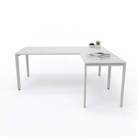 Petit bureau en panneaux de bois pour bureau à domicile et logement étudiant - Durable, facile à assembler, autoportant, gain de place