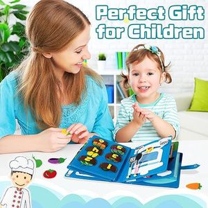 Jouet de voyage Montessori 10-en-1 pour enfants, <span class=keywords><strong>livre</strong></span> d'activités en feutre, planche d'activités, jouets éducatifs préscolaires pour <span class=keywords><strong>les</strong></span> tout-petits, <span class=keywords><strong>les</strong></span> garçons - Product Image 5