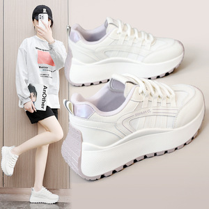 Zapatillas Deportivas Casuales para Mujer 2026, Nuevo Diseño, Estilo Moderno, de Caña Baja con Suela Gruesa para Aumentar la Altura, para Verano, Otoño y Primavera - Product Image 1