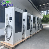 Station de recharge pour véhicules électriques MAX POWER, montage au sol, double borne, IP54, GBT CCS2, 120 kW, chargeur rapide DC pour voitures électriques