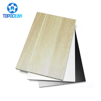 Panneaux de particules mélaminés blancs Topocean, fabrication directe usine, 15mm, 18mm, 19mm, en bagasse de peuplier, ignifuges, panneaux de particules lisses