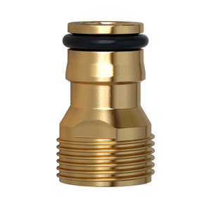 Raccord à filetage externe en laiton 1/2 po, type tétine, connecteur rapide pour tuyaux d'eau et d'huile - Product Image 3