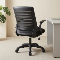 Chaise de bureau moderne en maille réglable avec design ergonomique, pivotante et réglable en hauteur pour le bureau à domicile