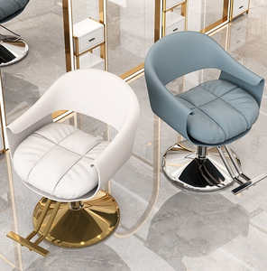 Sillón de Peluquería Hidráulico Reclinable Dorado, Equipo de Salón de Belleza, Silla de Barbería Ajustable para Salón - Product Image 1