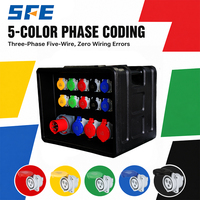 Boîtier de distribution personnalisé SFE IP65 pour équipement sonore et éclairage de scène, boîte de distribution d'alimentation étanche pour scène, distribution d'alimentation triphasée
