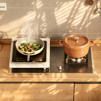 Support de cuisinière à gaz amovible en acier au carbone, étagère de rangement surélevée pour comptoir de cuisine