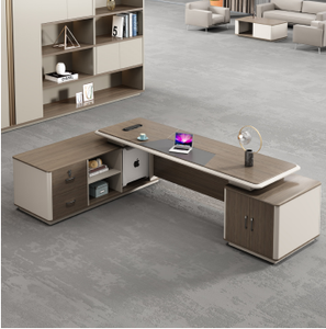 Luxe rétractable en bois, luxe léger, mobilier de <span class=keywords><strong>bureau</strong></span> moderne simple, <span class=keywords><strong>bureau</strong></span> PDG, chaise de canapé, chaise, paquet de <span class=keywords><strong>bureau</strong></span> - Product Image 4