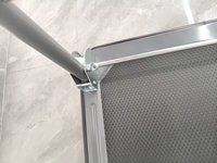 Carretilla de Mano con Plataforma Plana y Ruedas de Goma de 8 Pulgadas, Plegable, Resistente, para Transporte en Almacenes