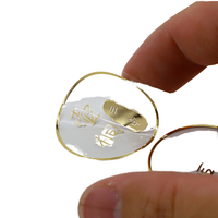 Rouleau d'autocollant de Logo en vinyle transparent auto-adhésif à faible quantité minimale de commande pour parfum huile essentielle shampooing bouteilles cosmétiques étiquettes d'emballage