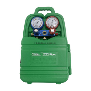 ชุดเกจวัดความดันน้ำยาทำความเย็นแบบพกพา CoolMax Testing Manifolds Dual Gauges สำหรับเครื่องมือ HVAC - Product Image 1