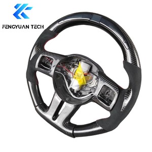 Volante Deportivo Personalizado de Fibra de Carbono Forjada con Alcántara y Luces LED para <span class=keywords><strong>Jeep</strong></span> <span class=keywords><strong>Grand</strong></span> <span class=keywords><strong>Cherokee</strong></span> SRT F1 <span class=keywords><strong>SRT8</strong></span> Dodge Charger SRT Accesorios <span class=keywords><strong>2021</strong></span> - Product Image 2