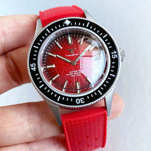 Orologio Meccanico da Uomo Stile 50-FATHOMS con Quadrante Verde a Motivo Tazza di Tè, Vetro Zaffiro Bombato, Movimento NH35A, Cassa Sabbiata, Resistenza 10ATM - Product Image 5