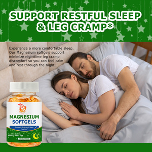 Cápsulas Blandas de Magnesio al por Mayor de Fábrica con Vitamina K2 y Calcio, Suplementos Herbales Naturales para Mejorar la Relajación Muscular - Product Image 5