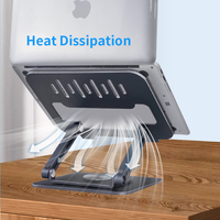 Support d'ordinateur portable en alliage d'aluminium avec base rotative à 360 ° pour iPad Macbook, vente en gros