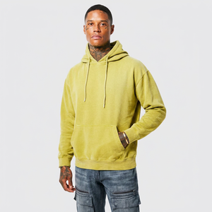 Basics – Sweat à capuche matelassé unisexe en coton 100 % respirant et à séchage rapide, coupe classique, mode hiver, impression à la demande DDP - Product Image 1