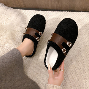Chaussures Birkan pour femmes, mode printemps automne et hiver, chaussures d'extérieur chaudes à semelle souple en fourrure Plus916 - Product Image 6