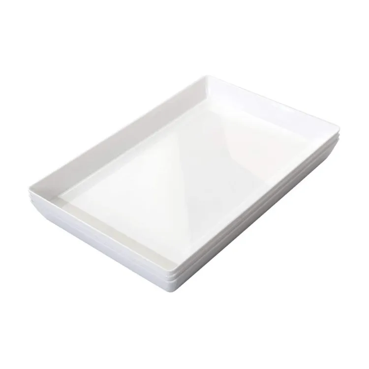 White Acrylic Luxury Tray Organizer Cake Jewelry Lash Letter Breakfast Bed Bathroom Tray No Handles