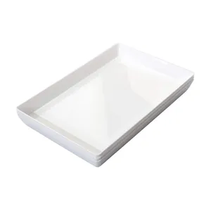 Beyaz akrilik lüks tepsi organizatör kek takı kirpik mektup kahvaltı yatak banyo tepsisi hiçbir kolları