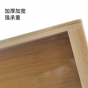 ถาดเสิร์ฟไม้ไผ่ ขนาดใหญ่ 30x25 ซม. ขนาดใหญ่พิเศษ 40x30 ซม. ขนาดยักษ์ 50x35 ซม. ลายไม้ธรรมชาติ สไตล์เรียบง่าย ใช้ในครัวเรือนและเชิงพาณิชย์ - Product Image 1