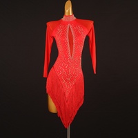 Robe de concours de danse latine professionnelle 2026, design floral, haut de gamme, blanche, pour femmes adultes