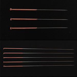 Aiguilles d'acupuncture Huayou Yuanli, acier inoxydable médical, jetables, stériles, avec manche en cuivre, 100 pièces par boîte - Product Image 1