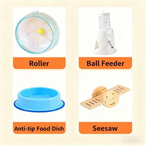 Maison pour <span class=keywords><strong>hamster</strong></span> en ABS/PET écologique à grand espace, pliable et anti-mastication, avec accessoires de sommet, pour <span class=keywords><strong>hamster</strong></span> doré, vente chaude - Product Image 4