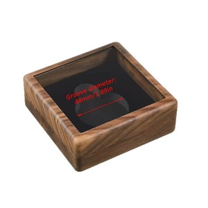 Wooden Pocket <b>Watch</b> Display Box Walnut Wood Rectangular Dustproof Storage <b>Case</b> For Jewelry Collectibles - Product Image 5