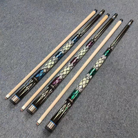 Queue de billard simple de haute qualité 1/2 queue de billard en bois d'érable pointe 12.5-12.8mm