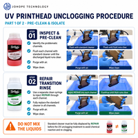 PrinthLiquid 250ml X2 – Kit de nettoyage et réparation de têtes d'impression UV industrielles pour solution de débouchage des têtes d'impression jet d'encre industrielles