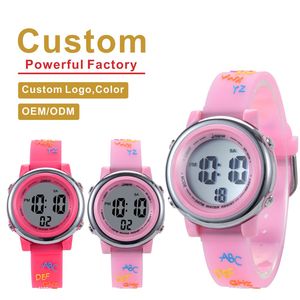 <span class=keywords><strong>Montre</strong></span> OEM/ODM pour enfants NOUVELLE <span class=keywords><strong>Montre</strong></span> numérique de sport avec bracelet en acrylique, design de charme de dessin animé avec fonction d'alarme pour les adolescentes et les adolescents - Product Image 1