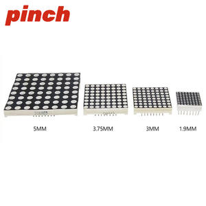 Pantalla LED de Matriz de Puntos Micro 8x8 ChipDe, 3mm, Alto Brillo, Rojo, Cátodo Común, Anodo Común, Uso en Interiores - Product Image 3