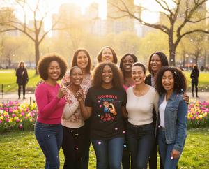 Camiseta de Empoderamiento Femenino, con Estampado del Mes de la Historia de la Mujer, Cuello Redondo Informal, 100% Algodón, Corte Regular, Manga Corta, Tejido Jersey - Product Image 2