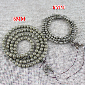 Dark Golden Nanmu And Ebony 108 Bead Buddhist Prayer <b>Bracelet</b> Unisex Ethnic Style Jewelry - Product Image 4