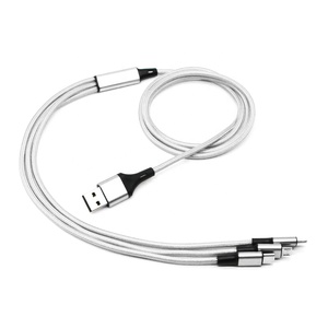 Câble de charge multi-ports USB Type-C 5-en-1 en nylon avec logo personnalisé, <span class=keywords><strong>prix</strong></span> usine, pour cadeaux d'affaires et promotionnels - Product Image 6