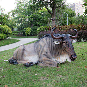 Sculpture en fibre de verre écologique, animal réaliste simulé, décoration de paysage forestier de parc extérieur, petit modèle - Product Image 3