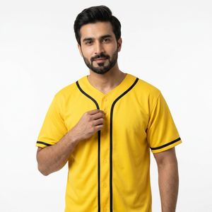 Customizable Breathable Sublimation Baseball Jersey Latest Design with Low MOQ for Softball Players - Product Image 1
