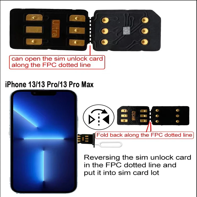 Wholesales For MKSD ultra 5G SIM CARD for 6s 7/8 x xs max 11 13 pro max IOS 15.0 IOS 16.0 IOS 15.7 Support Newest System