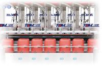 Machine de remplissage numérique entièrement automatique 10-30L avec pesage, scellage, bouchage et étiquetage (type linéaire/2/4/6/8 têtes) pour aliments, avec pompe et moteur