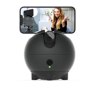 Stabilisateur de téléphone à suivi de visage à deux axes AI Gimbal en plastique intelligent avec reconnaissance automatique des gestes de la main pour caméra Selfie