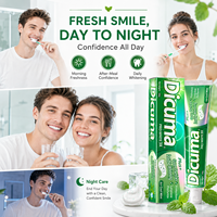 Dentifrice blanchissant à la menthe double, personnalisé en usine, marque privée, nettoyage en profondeur, fraîcheur longue durée, dentifrice blanchissant