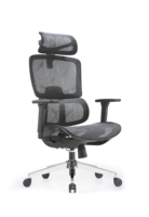 Chaise de bureau d'affaires de haute qualité au design Offre Spéciale moderne, dossier en maille confortable, chaise de direction d'ordinateur ferme en métal