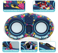 Bouée gonflable personnalisée pour 2 personnes, transat flottant pour rivière, piscine, lac, fête aquatique et divertissement