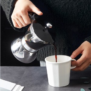 Tazas de Espresso con Logotipo Personalizado al por Mayor, Nueva Llegada, Elegantes Tazas de Vidrio de Borosilicato Transparente <span class=keywords><strong>para</strong></span> Café <span class=keywords><strong>Moka</strong></span> con Base - Product Image 4
