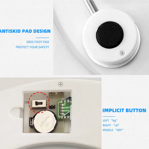 <span class=keywords><strong>Balance</strong></span> de salle de bain en verre numérique transparente simple <span class=keywords><strong>sans</strong></span> rétro-éclairage - Product Image 5